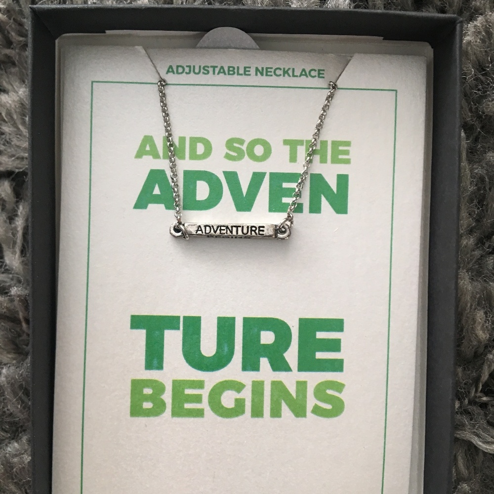 "And So the Adventure Begins" Necklace
